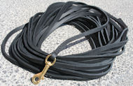 Tracking leather dog leash for tracking harness-3/8''