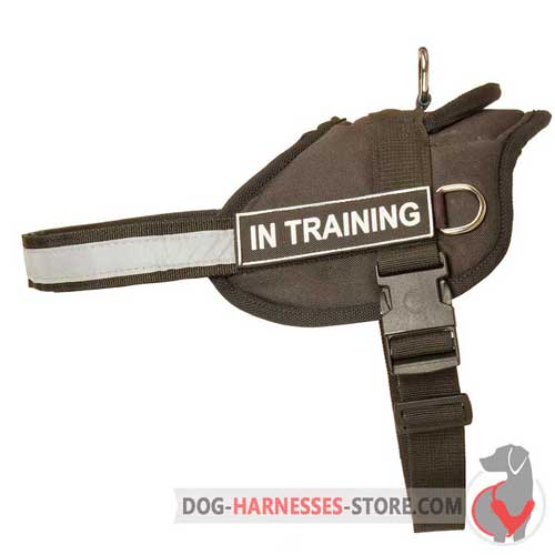Light-weight nylon dog harness for comfy wearing