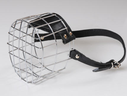 Bouvier/Briard/Black russian terrier wire basket dog muzzle