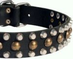 Custom Studded Leather Dog Collar for every day working dogs