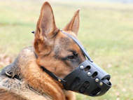 Leather dog muzzle for dog - k9 dog muzzle