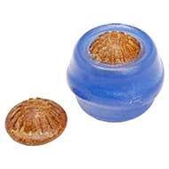 Blue Chewing Dog Ball / Medium Treat Dispensing Toy