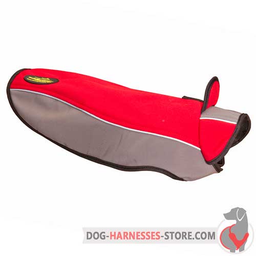 Warm Nylon Dog Coat with Stand-Up Collar