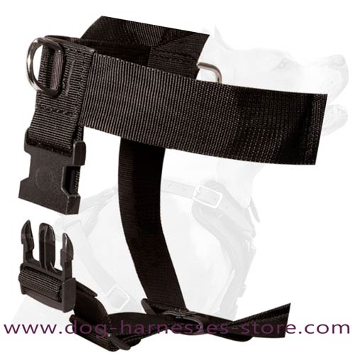 Nylon Dog Harness With Additional Under Belly Strap