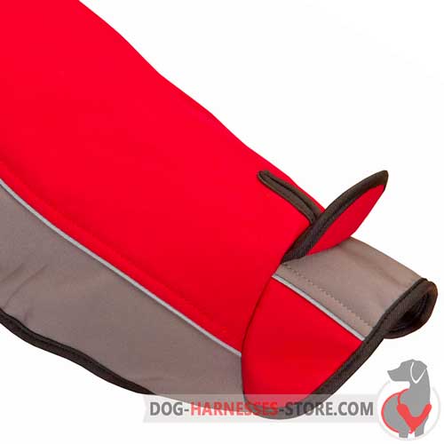 Winter Dog Coat with Special Hole for Leash Attachment