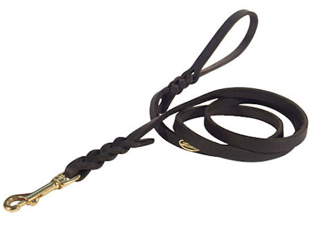 Leather Dog Leash 2 to 6FT x 1/2-Inch for dogs