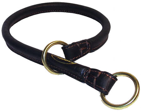 1/4 inch Wide Rolled Choke Dog Collar for ALL BREEDS