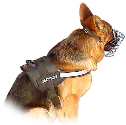 Reflective nylon dog harness for all  breeds with handle