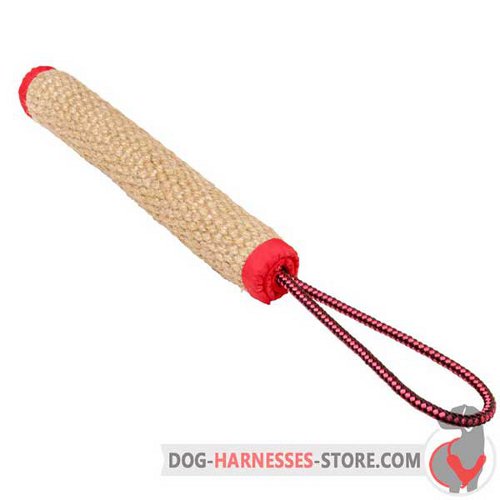 Jute Dog Bite Roll Equipped with Nylon Handle